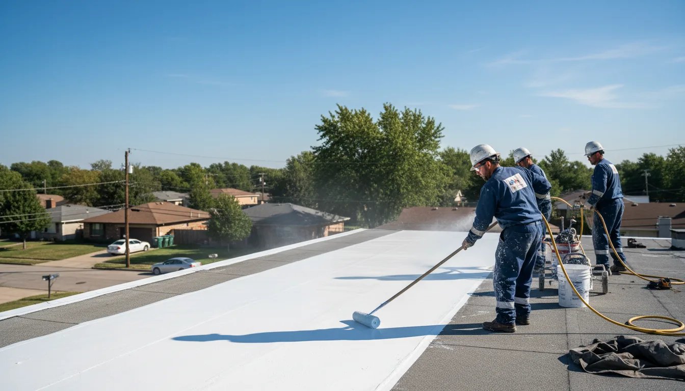 Commercial roof coating in Waterloo, IL near me